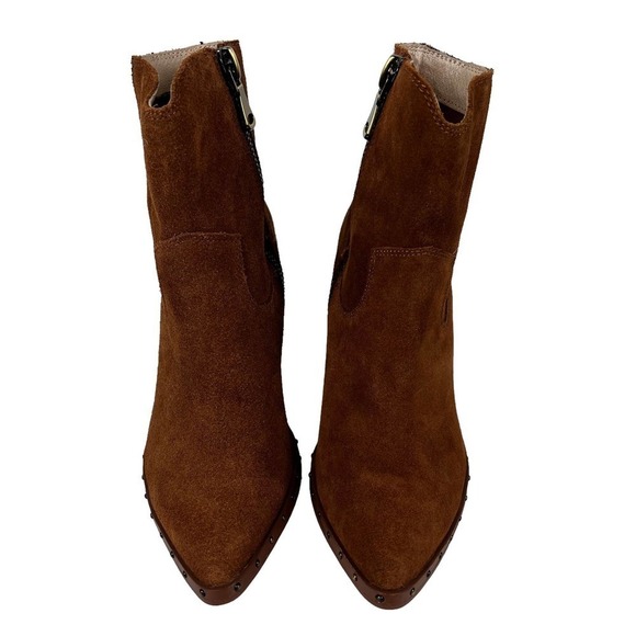 CHINESE LAUNDRY RAMBLE WESTERN LEATHER BOOTIES RUSTY BROWN NWOT WOMEN'S SIZE 7.5 - Picture 3 of 14